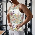 thumbnail image 5 of Daiia Autumn Garden Printed Men's Quick Dry Fit Muscle Tank Top Slim-Fit Tank Workout Tank Top Lightweight Sports Tank Top-Medium, 5 of 7