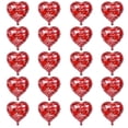 thumbnail image 1 of 20 globos de aluminio rojos con forma de corazón. Globos de aluminio con forma de corazón., 1 of 6
