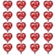 thumbnail image 1 of 20 globos de aluminio rojos con forma de corazón. Globos de aluminio con forma de corazón., 1 of 6