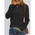 thumbnail image 3 of Luniro Sweaters for Women Long Sleeve Crewneck Sweater Soft Basic Knit Loose Fit Pullover Top Winter, 3 of 7