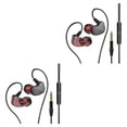 thumbnail image 1 of Kearding Auriculares con cable Micrófono Auriculares de control de línea con conector de 3,5 mm Gris 2piezas, 1 of 6