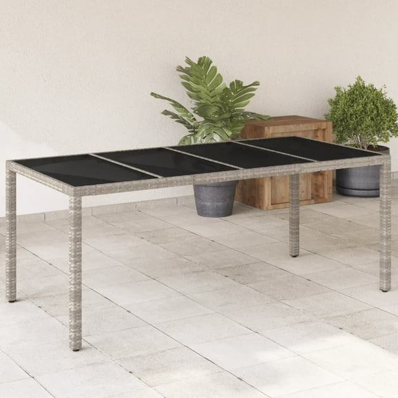 vidaXL Garden Table Set of 4 Light Grey