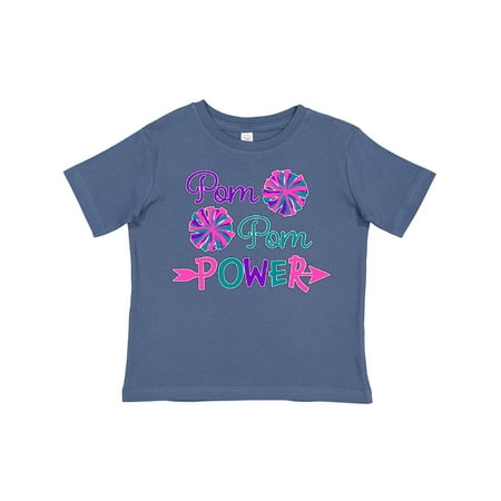 

Inktastic Pom Pom Power- Cheerleader Gift Toddler Boy or Toddler Girl T-Shirt
