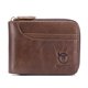 thumbnail image 2 of Billetera de Cuero Cartera de cuero con cremallera plegable para bolsa de viaje BULLCAPTAIN Billetera de Cuero, 2 of 7