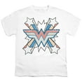 thumbnail image 2 of Wonder Woman Burst 2 Kids T Shirt (Medium) for Youth Toddler Boys and Girls, White, 2 of 5