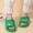Green, variant on WILLBEST Red Slippers Women Slippers New Pattern Fashion Indoor and Outdoor Comfort Cartoon Cute Cat Print Comfortable Flat Sole