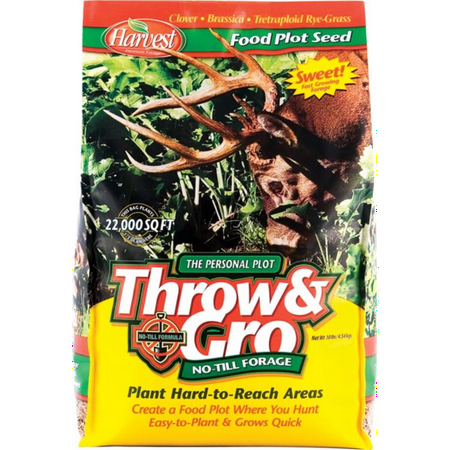 Evolved Harvest Throw & Gro No-Till Forage Food Plot (Best Food To Feed Deer)