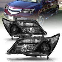 For 2007-2009 Acura MDX Headlights HID Xenon Headlights Assembly Pair w/o AFS