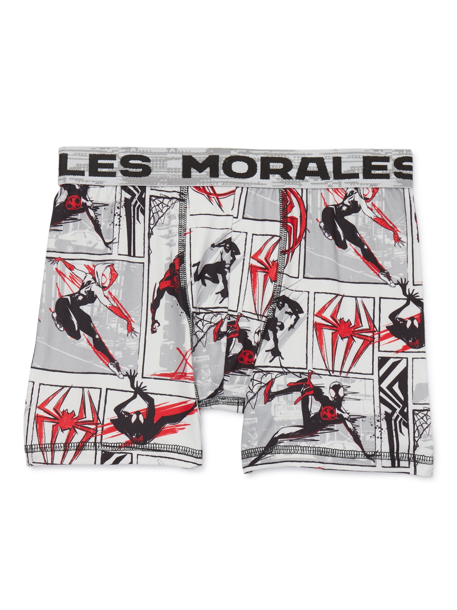 Spider-Man Boys’ Spider-Verse Print Boxer Briefs, 4-Pack, Sizes XS-XL
