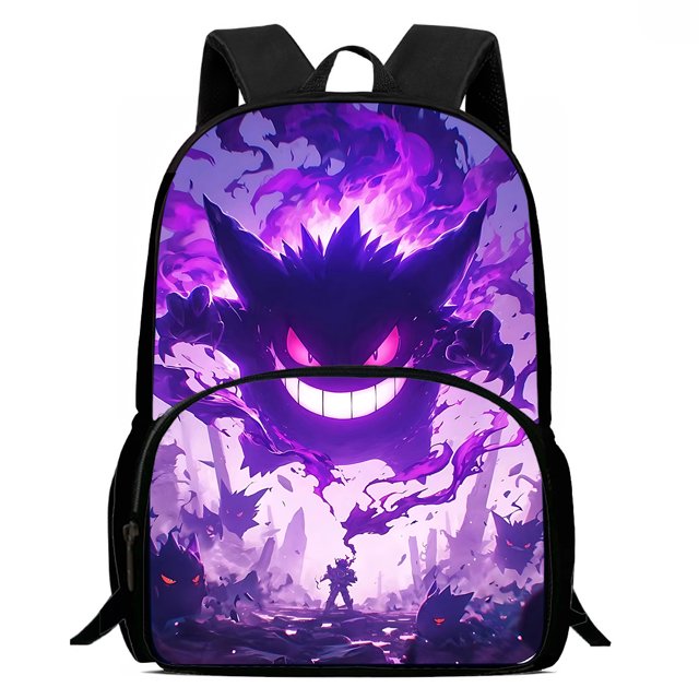 Gengars-Conjunto de 3 piezas de Anime para niños y niñas, mochila de hombro, estuche para lápices, mochilas escolares de gran capacidad, el mejor regalo