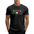 thumbnail image 5 of XIAOCHA Mens Rome Graphic Tee Short Sleeve Crew Neck Top Soft Casual Travel Shirt, 5 of 5