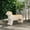 Light Brown, variant on Outdoor Dog Bench, Brown - No Assembly, With Attraction Hangout Bench