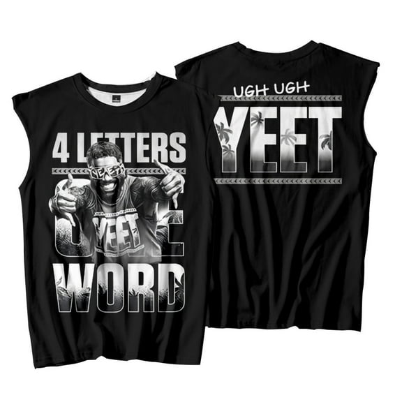 Jey USO Four Letters One Word Yeet Tank Tops Sleeveless T-Shirt port Vest Women Men Outdoor Sportwear
