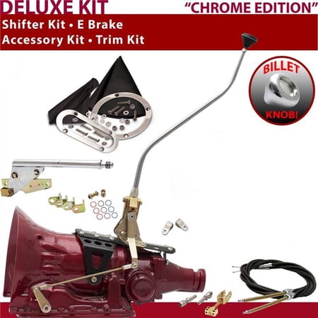 American Shifter 4L80E Shifter Kit Chrome 23 in. Swan E Brake Cable Clevis Trim Kit for F612F