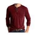 thumbnail image 1 of Sunloudy - Camisetas para hombre, manga larga, cuello, diseño de botones, bolsillos, ropa de calle decorativa, tops de fondo Sunloudy  moda, 1 of 3