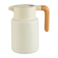 thumbnail image 2 of Double Wall Insulated Thermal Coffee Carafe 1.3L Water Tea Jug Stainless Steel Coffee Pot Milk Kettle for Drom Kitchen Hotel Home Beige, 2 of 8