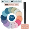 thumbnail image 2 of Mr. Pen- Transparent Sticky Notes, 560 Pcs, Pastel Colors, Round Translucent Sticky Notes, 2 of 9