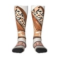 thumbnail image 2 of Picia Women Crew Soft Moisture-wicking Socks Stylish High Heels On Books Pattern Design Cotton Socks, One Size fit All, 2 of 9