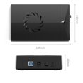 thumbnail image 2 of USB 3.0 to SATA hard drive docking station for 3.5 or 2.5 inch SATA HDD SSD with cooling fan, 12V power adapter included, UASP supported (USB model*-12V2A power supply), 2 of 10