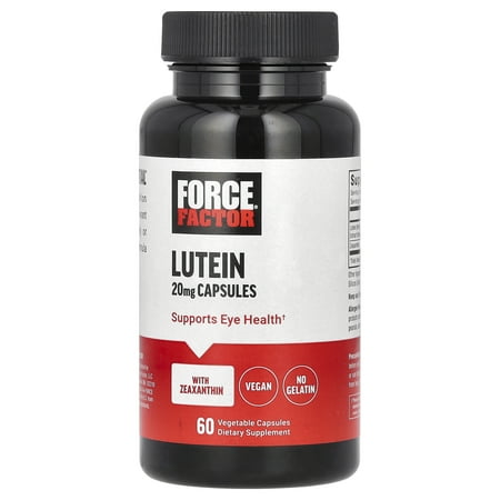 Force Factor Lutein, 20 mg, 60 Vegetable Capsules