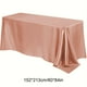 thumbnail image 3 of Mantel de satén sin costuras, rectangular, sedoso y suave, ideal para decoración de mesas, restaurantes, bodas, banquetes, fiestas y eventos., 3 of 5