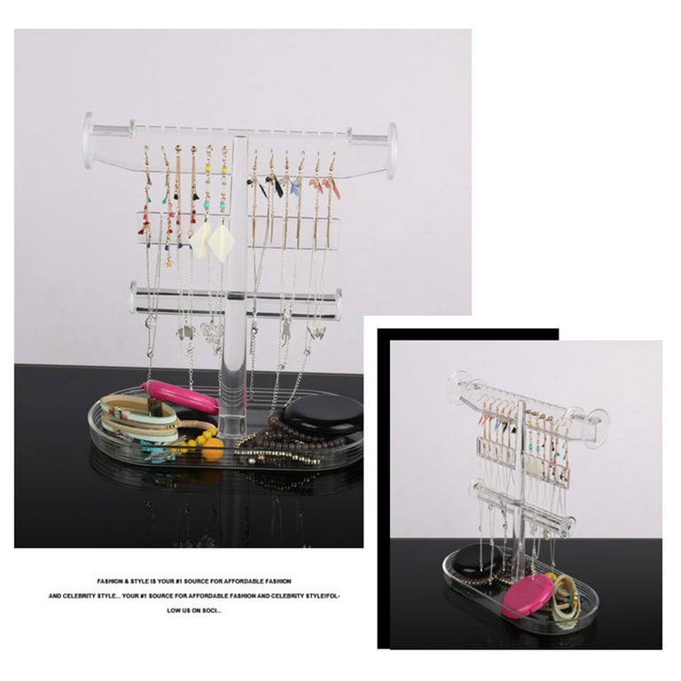 3 Tier Black Velvet Jewelry Display Holder for Selling Bracelets, Organizer  Rack Stand for Necklaces, Accessories 12x9x7 in