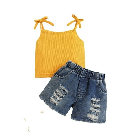 

Sngxgn Girls Clothing Sets Checkered Plaid Twist Front Top and Shorts Pants Activewear TracksuitFamily Outfits Matching Sets Yellow 4-5 Years