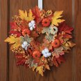 thumbnail image 4 of Guirnalda De Calabaza De Hoja De Arce Artificial, Guirnalda De Puerta De Otoño Para Decoración De Halloween De Acción De Gracias Moyic HA037837-00, 4 of 6