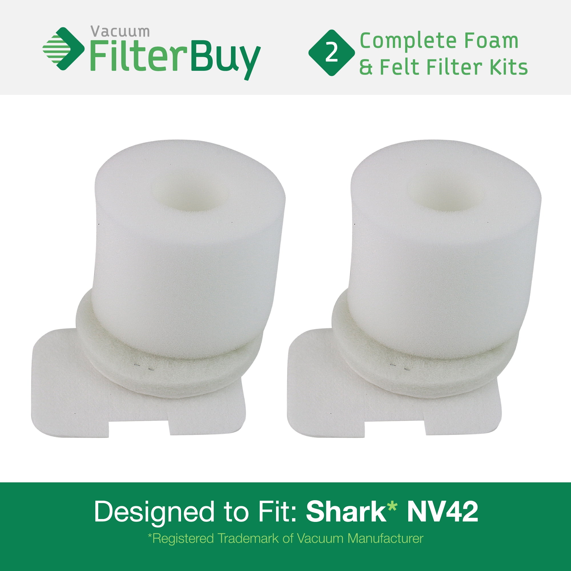 UV410 NV44 NV46 # XFF36 NV36 1/10 Sets Foam & Felt Filter Set Fits Shark NV42 