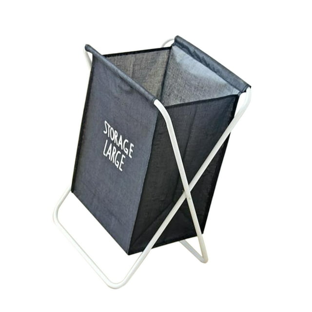 Cesto de ropa plegable para ropa sucia, organizador negro