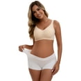 thumbnail image 4 of Unique Bargains Women's Low Waist Pregnancy Seamless Ladies Panties 2XL White, 4 of 6