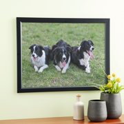 Studio Decor 18 x 24 Plastic Poster Frame, Ventura - Includes Pre-attached Hanging Hardware, Horizontal or Vertical Display - Black, Bulk 8 Pack