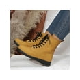 thumbnail image 5 of Tenmix Womens Fashion Short Bootie Work Slip Resistant Flat Boot Outdoor Comfortable Yellow 7, 5 of 9