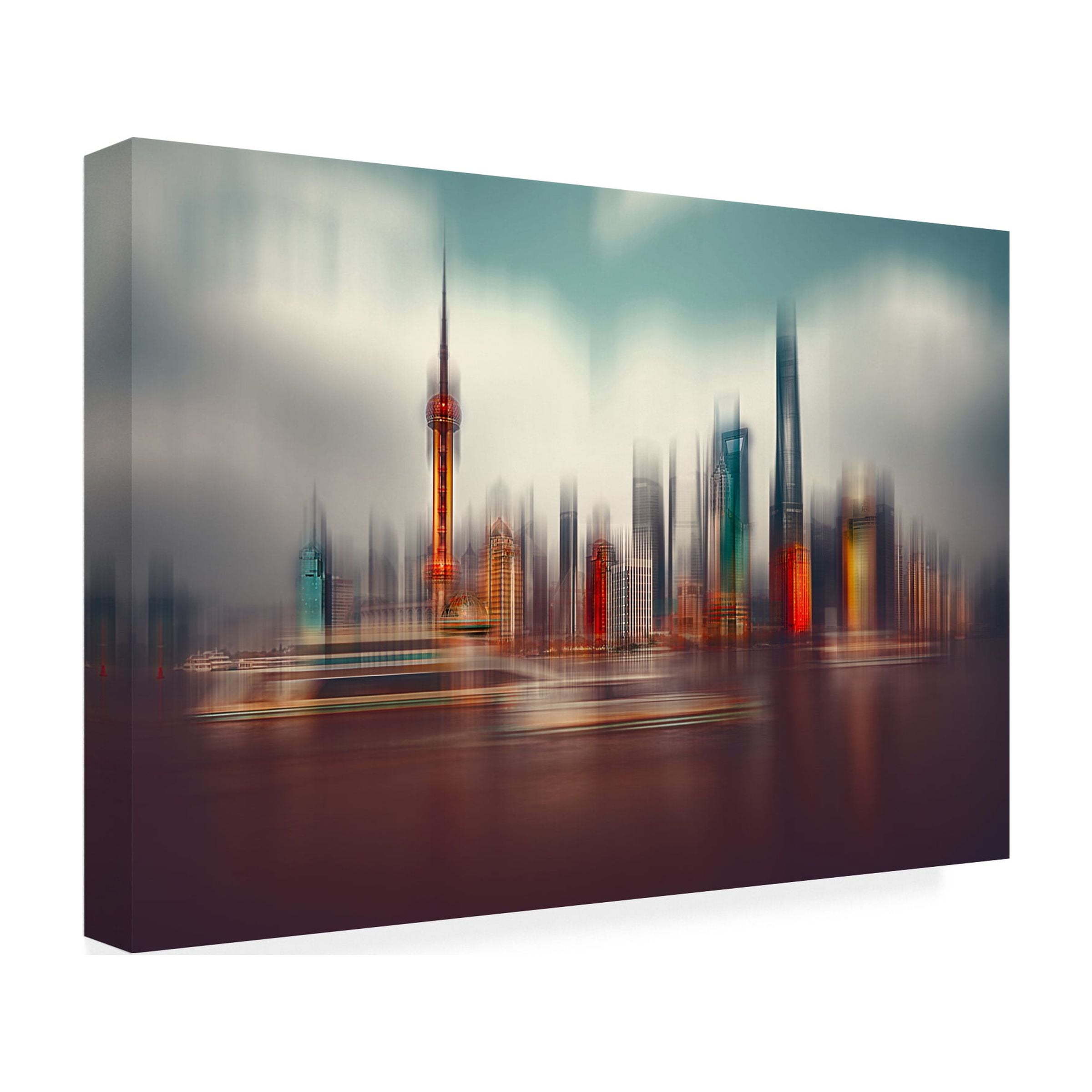Carmine Chiriaco 'Colors Of Shanghai' Canvas Art