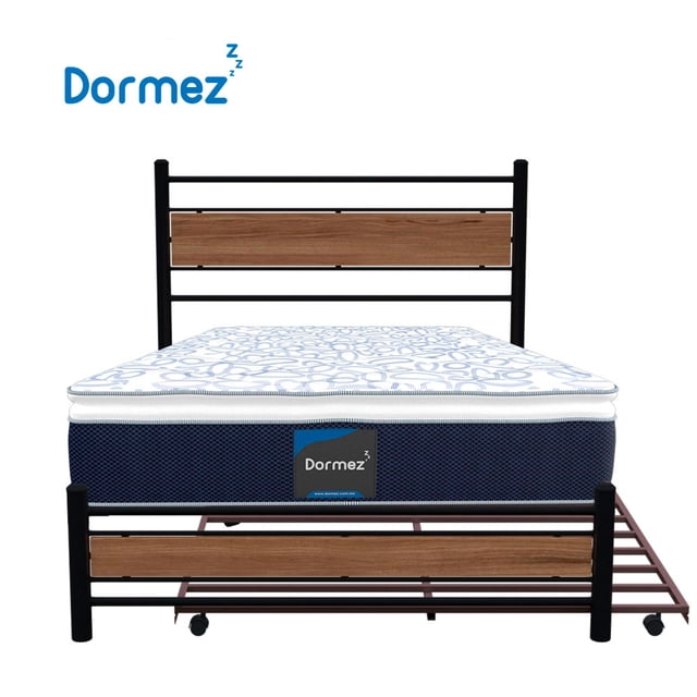 Colchon Matrimonial Ortopedico Dormez Silc + Box Completo + Estructura Deslizable