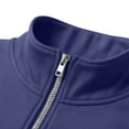 thumbnail image 5 of Bosfbaoi Full Zip Stand Collar Sweatshirt Jackets for Men Solid Color Long Sleeve Casual Fleece Track Jackets, 5 of 6