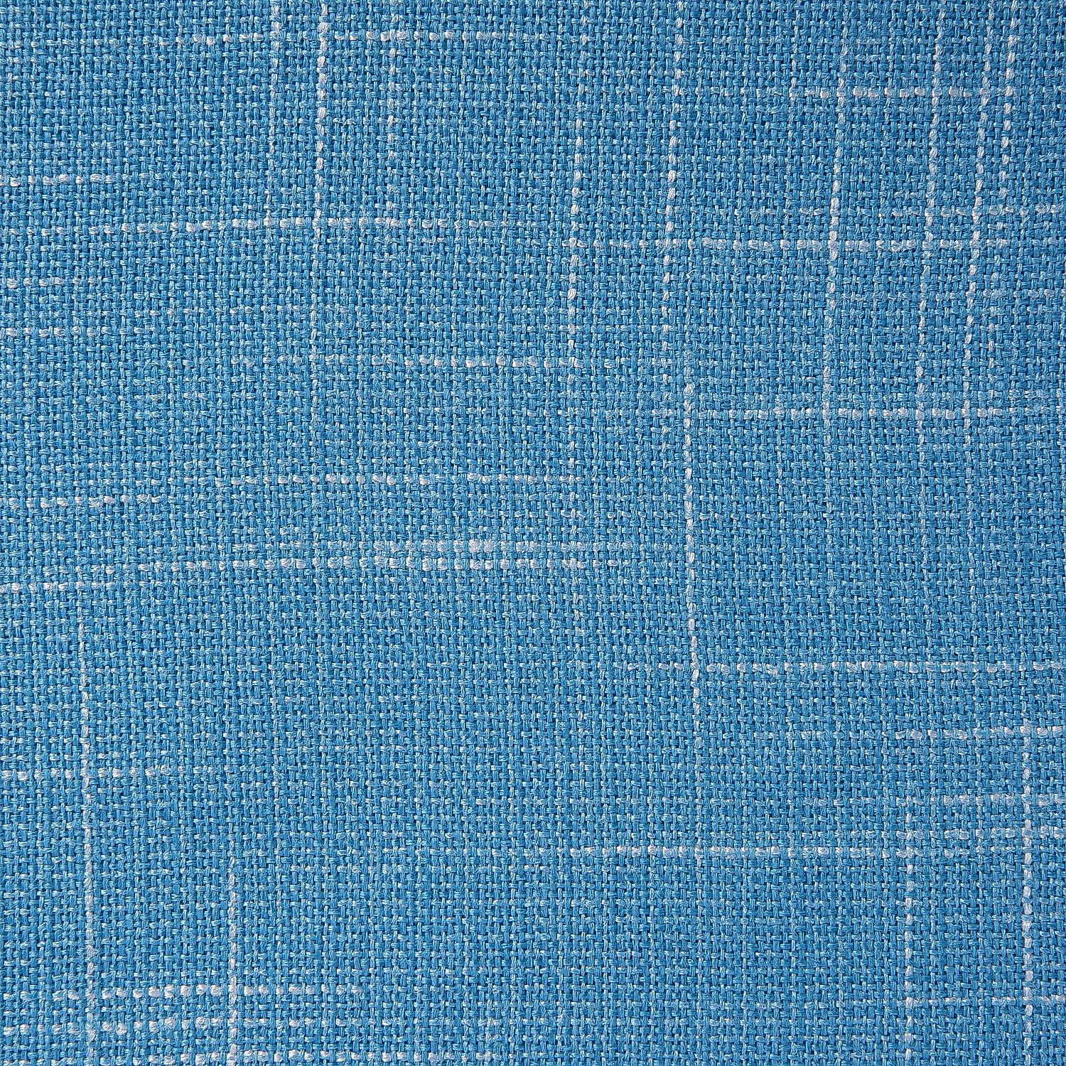 Phantoscope Soft Textured Linen-Look Decorative Throw Pillow, 18 x 18 in, Lake Blue, 1 Pack