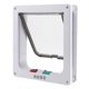 thumbnail image 1 of Puerta de plástico para mascotas, puerta para gatos, puerta para perros, puerta para gatos, orificio blanco, tamaño M, 1 of 2
