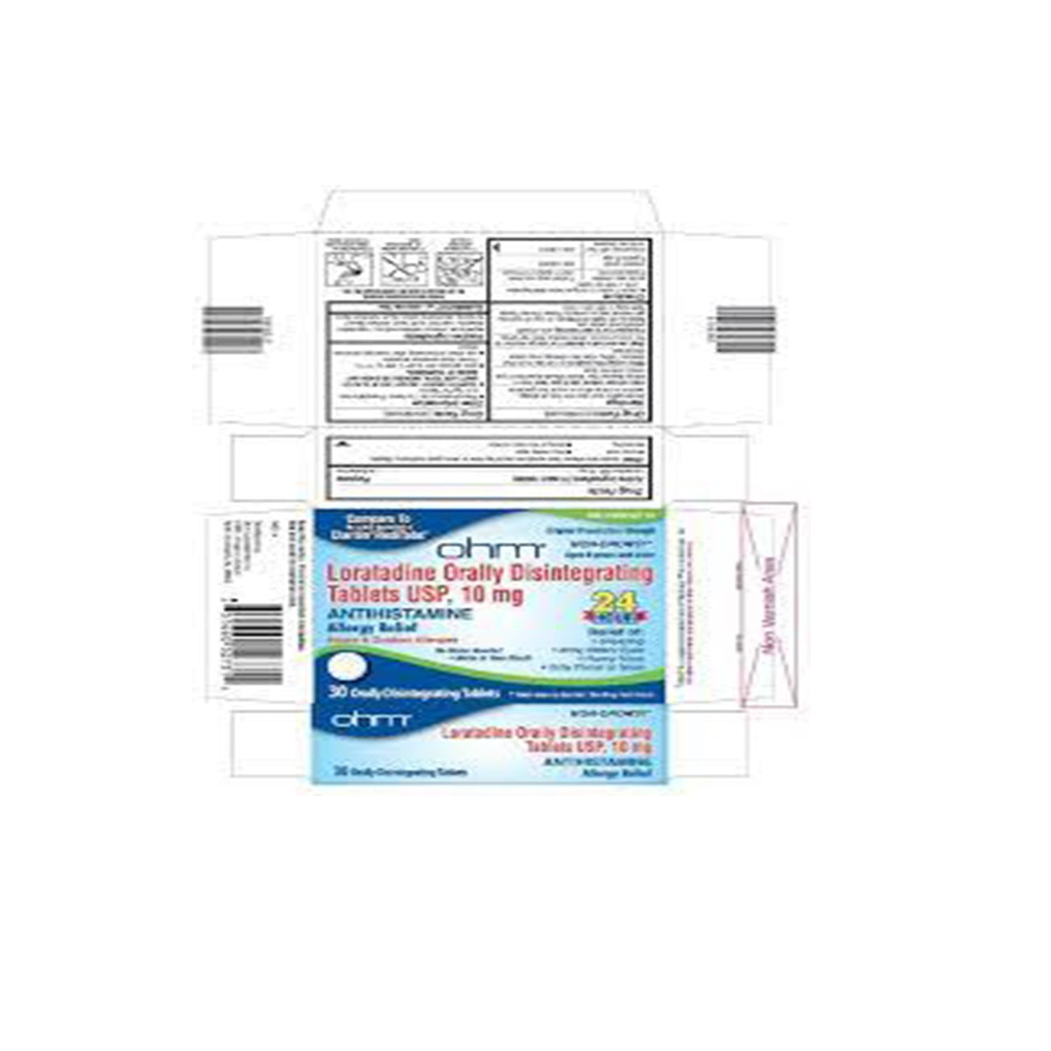 ohm Loratadine Usp 10 mg Allergy Relief Tablets 500 ea - (Pack of 2)