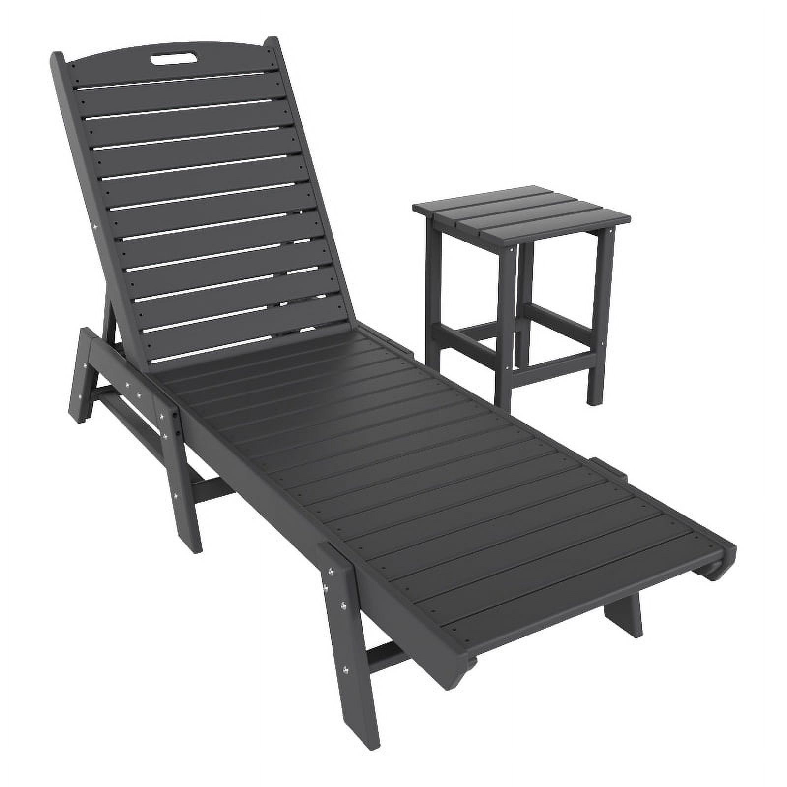 Chaises Longues en Plastique Adirondack Classiques pour Extérieur (Ensemble de 2)