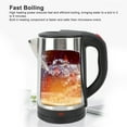 thumbnail image 4 of Electric Kettle, 2.5L 1500W Stainless Steel Water Boiler for Tea and Coffee, with Auto Shut Off and Dry Burn Protection, BPA Free, Cordless Base, Cool Touch Handle, 4 of 7