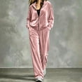 thumbnail image 5 of Karymi 2 Piece Sets for Women for Women Cotton Linen Blend Two Piece Outfit Set, Notch Neck Roll Tab Sleeve Blouse, Elastic Waist Wide Leg Pants, 5 of 6
