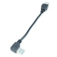 thumbnail image 2 of LEFT-Facing ANGLED USB 3.0 Male to USB 3.0 Female Cable 6", Black, 2 of 2