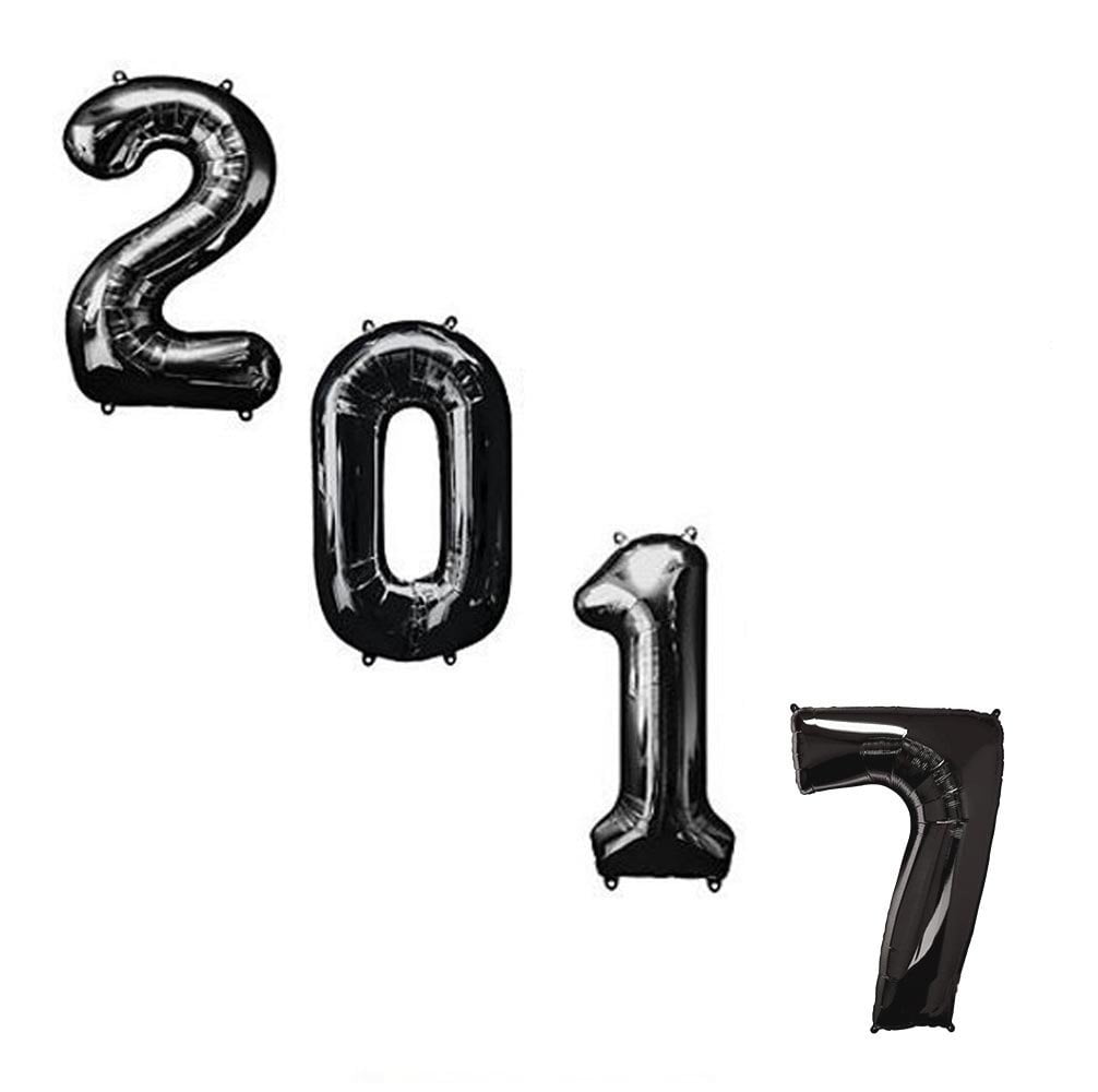 2017 number balloons