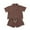 Coffee, variant on MDUKONU Kids Linen Short Sleeve Set Casual Outfit Breathable Clothes Two Piece Ensemble Top Shorts for Boys Coffee 190