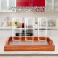 thumbnail image 3 of Serving Tray - Large Wood Serving tea Water Drinks Tray Wooden Breakfast Tea Serving Tray With Handle, 3 of 7