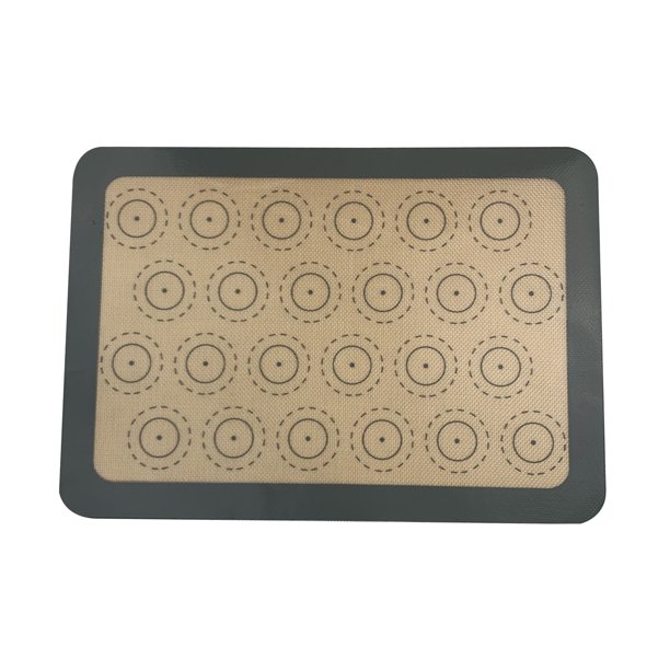 Tapete de silicona antiadherente para hornear con 30 anillos de 0,75 mm de grosor, resistente al calor, para horno y cocina.