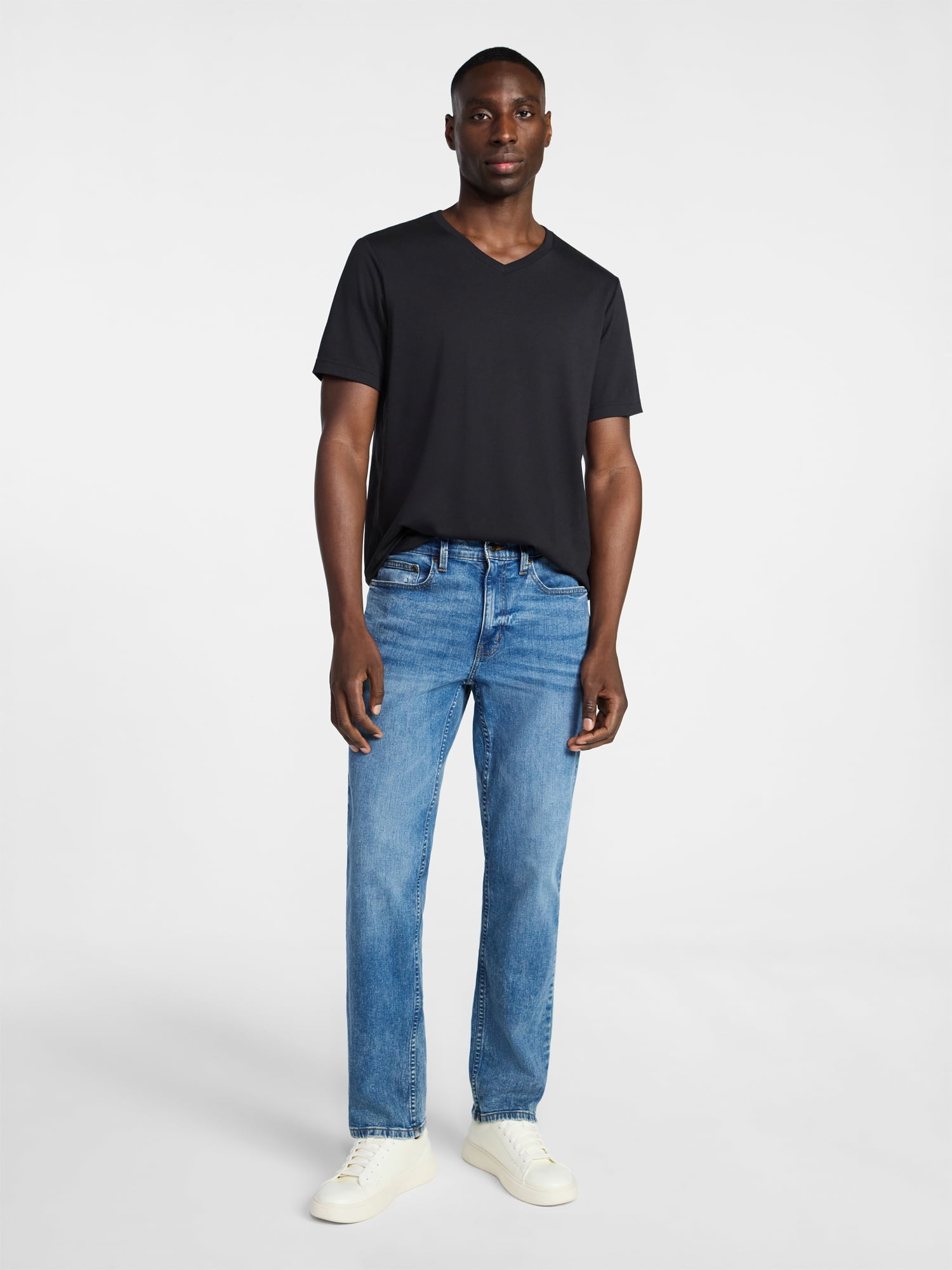 George Men's & Big Men's Relaxed Fit Short Sleeve V-Neck Tee, Sizes S-3XL