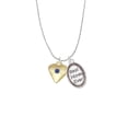 thumbnail image 2 of Delight Jewelry Goldtone Large September - Blue Crystal Heart Best Mom Ever Charm Necklace, 2 of 4