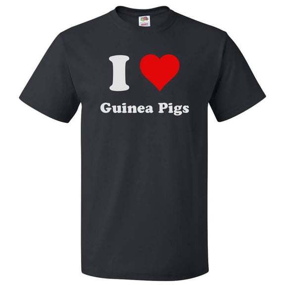 I Love Guinea Pigs T shirt I Heart Guinea Pigs Tee Gift